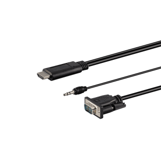 1.8M HDMI MALE TO VGA MALE WITH AUDIO CABLE