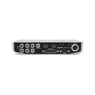 AJA Io 4K Plus 12-bit 4K/UltraHD/HD I/O via Thunderbolt 3, with 12G-SDI and HDMI 2.0 I/O, AC Adapter (Thunderbolt cable not included)