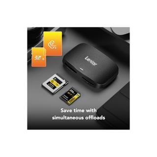Lexar Professional CFexpress Type B/SD USB 3.2 Gen 2 Card Reader