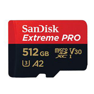 SanDisk Extreme PRO  microSD UHS I Card 512GB for 4K Video 200MB/s Read, 140MB/s Write