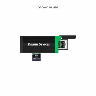 Delkin Devices USB 3.2 CFexpress Type B Card and SD UHS-II Memory Card Reader