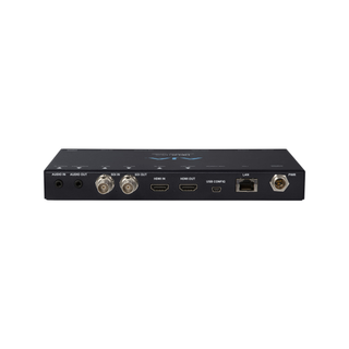 AJA HELO Plus H.264/MPEG-4 HD/SD Recorder and Streaming Appliance with 3G-SDI and HDMI Inputs/ Outputs. Record to USB drives/SD cards/Network shares, with Dual Live Streaming, PIP, Web-based GUI preview window