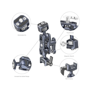 SmallRig Magic Arm with Dual Ball Heads (1/4" -20 Screw and NATO Clamp) 3875