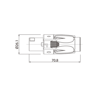 Roxtone Speakon Inline Connector 4Pin