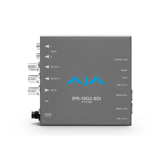 AJA IPR-10G2-SDI ST 2110 IP Decoder to 3G-SDI (HD) w/ Hitless Switching