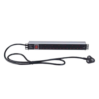 Linkbasic 6 Way Aluminium Moulded Rack Mount PDU w 2m Cable