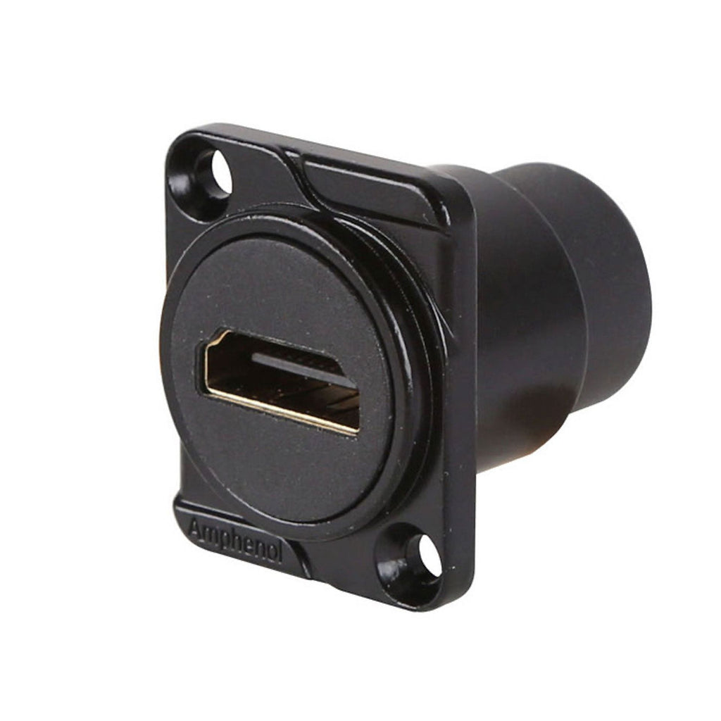 Amphenol HDMI-HDMI Feedthrough D Type panel mount (Black) – Icily Live