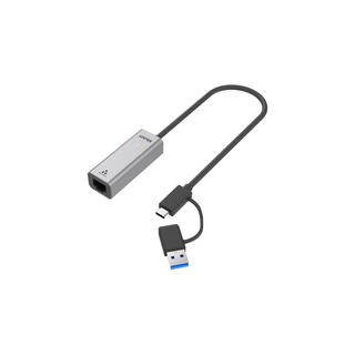Unitek Y-3465A Type-C to Gigabit Ethernet Converter with Type-C to Type-A Adapter