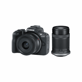 Canon EOS R50 Mirrorless Camera with 18-45mm and 55-210mm Lenses (Black)