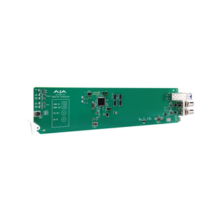 AJA OG-FiDO-TR 1-Channel 3G-SDI/LC Single Mode LC Fiber Transceiver, DashBoard Support