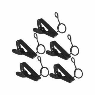 Auray Tie Clip for Pearstone OLM2, Senal OLM2, Sennheiser ME2, and Sony UWP-V Lavalier Mics (Pack of 5)