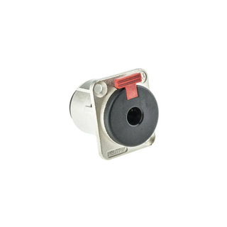 Neutrik 6.3mm, 3 Pole Metal, Type D Nickel Soldering Female Connector with Silver Plated Contacts