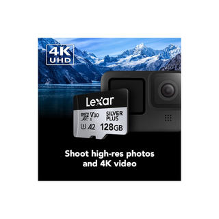 Lexar MicroSD Silver PLUS 128GB UHS I C10, U3