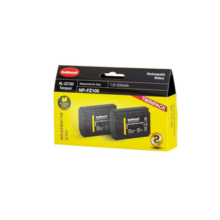Hahnel 2000mAh Twin Battery Pack SONY NP-FZ100 Compatible Battery