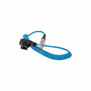 Kondor Blue D-Tap to 4-Pin Coiled Power Cable for Canon C200/C300 Mark II