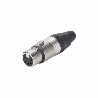 Neutrik XLR, 5-pol , metal-, Soldering-female connector, silver plated contact