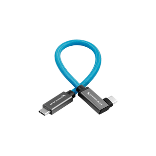 Kondor Blue Right-Angle USB-C 3.1 Gen 2 Cable (12", Kondor Blue)
