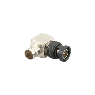 Pearstone ABNC-B1R-12G BNC Male to BNC Female Right-Angle Adapter