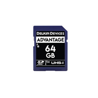 Delkin SD Advantage UHS I V30, 100/80 (U3), 64GB SD Card