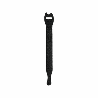 Pearstone 0.5 x 8" Touch Fastener Straps (Black, 10-Pack)