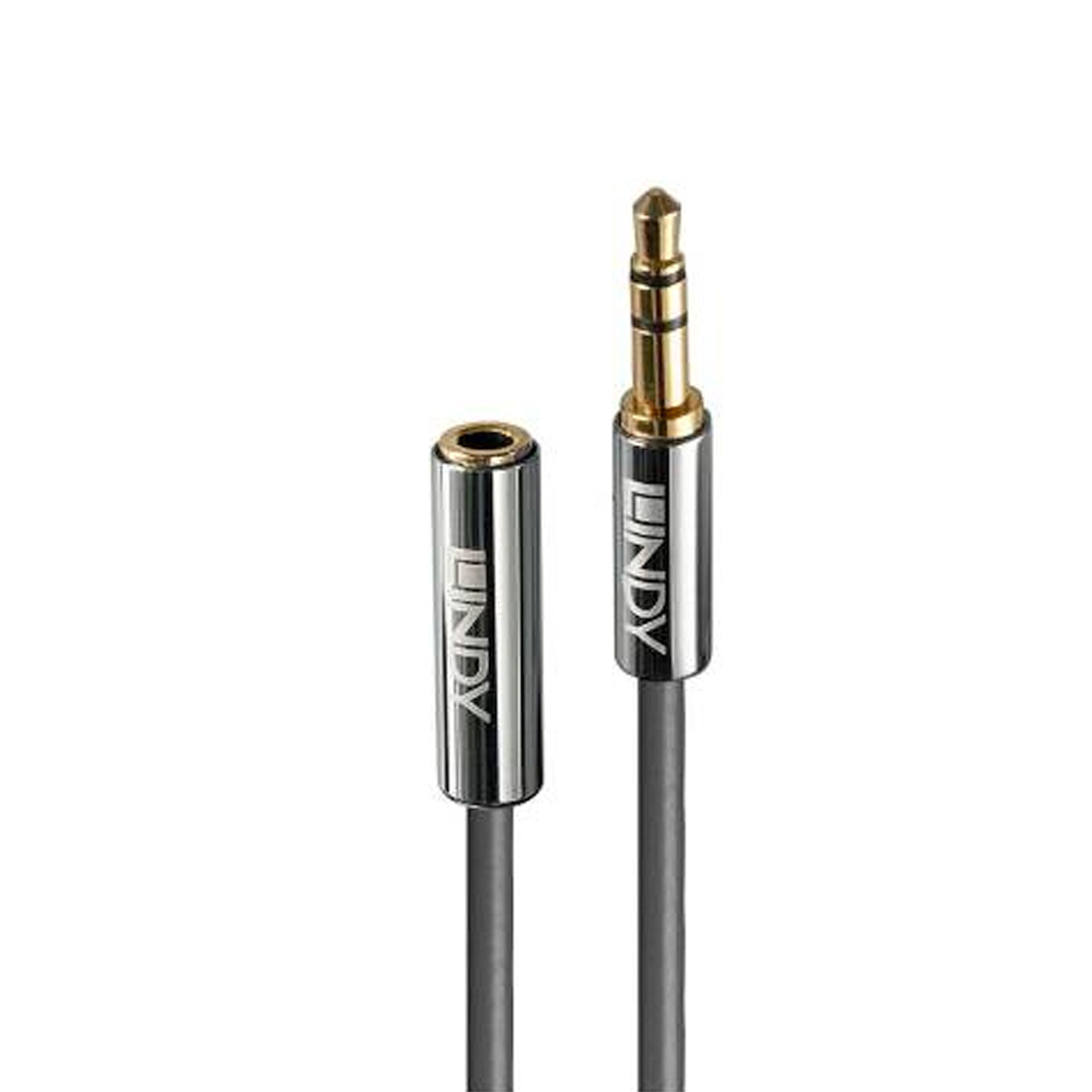 Lindy Cromo 3.5mm Stereo Audio Extension 1M Gold-Plated