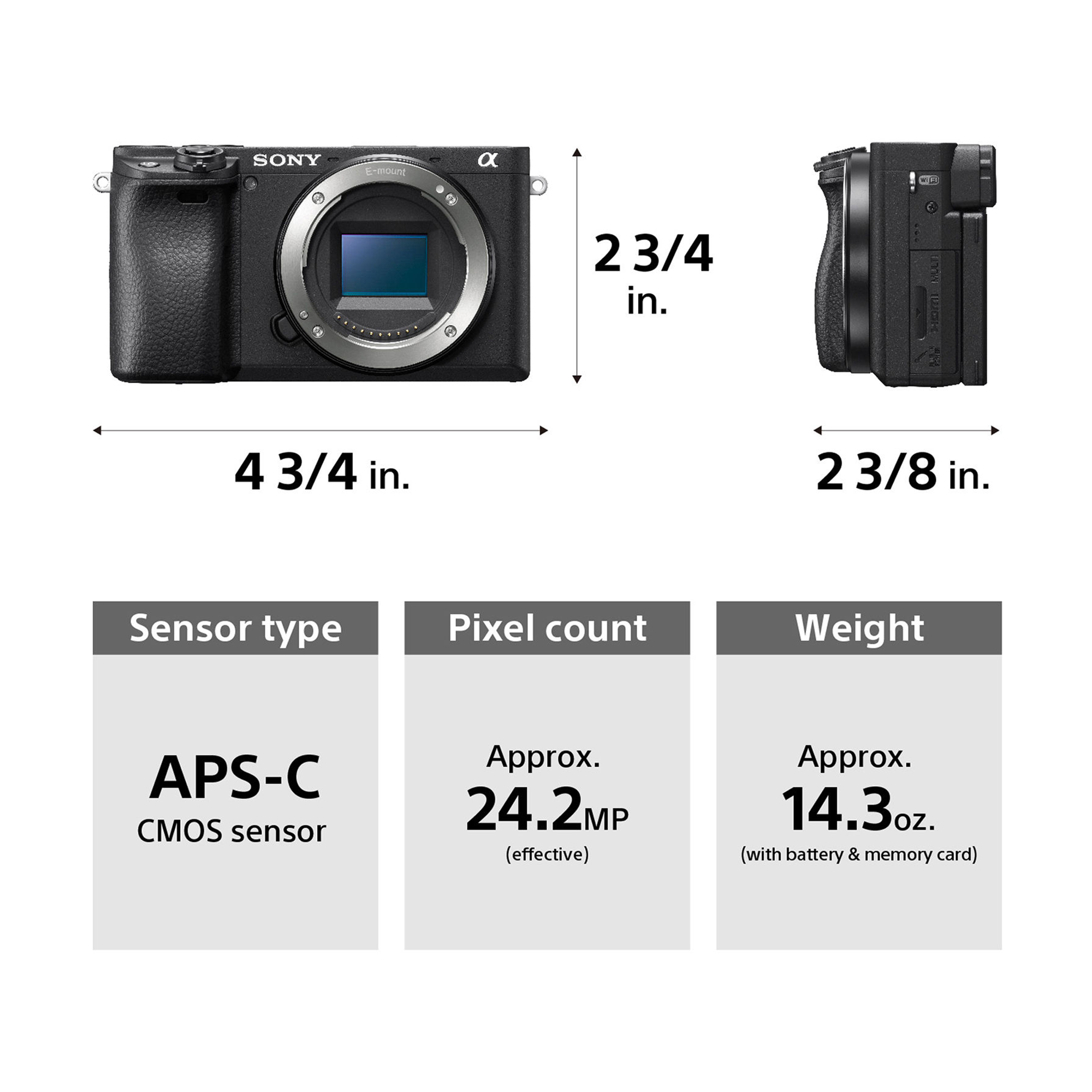 Sony Alpha a6400 Mirrorless Camera with 18-135mm Lens