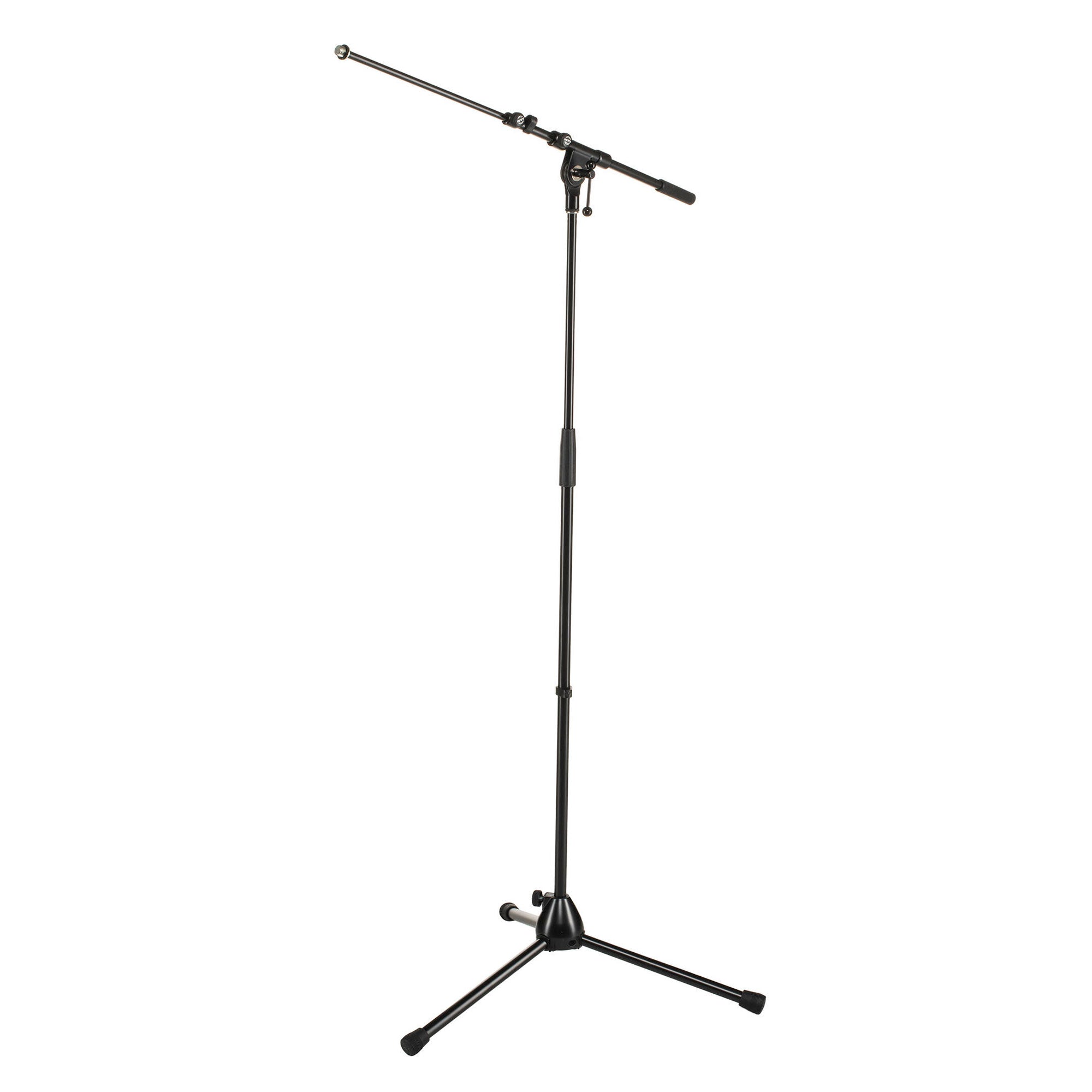 K&M 21090 Tripod Microphone Stand with Telescoping Boom (Black)