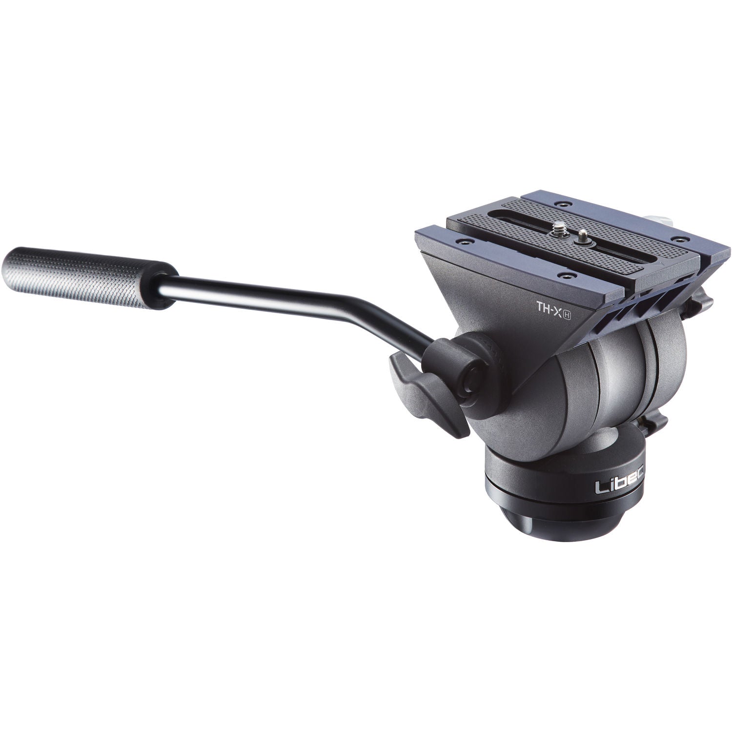 Libec 65mm ball and flat base video head with a pan handle, payload 4kg
