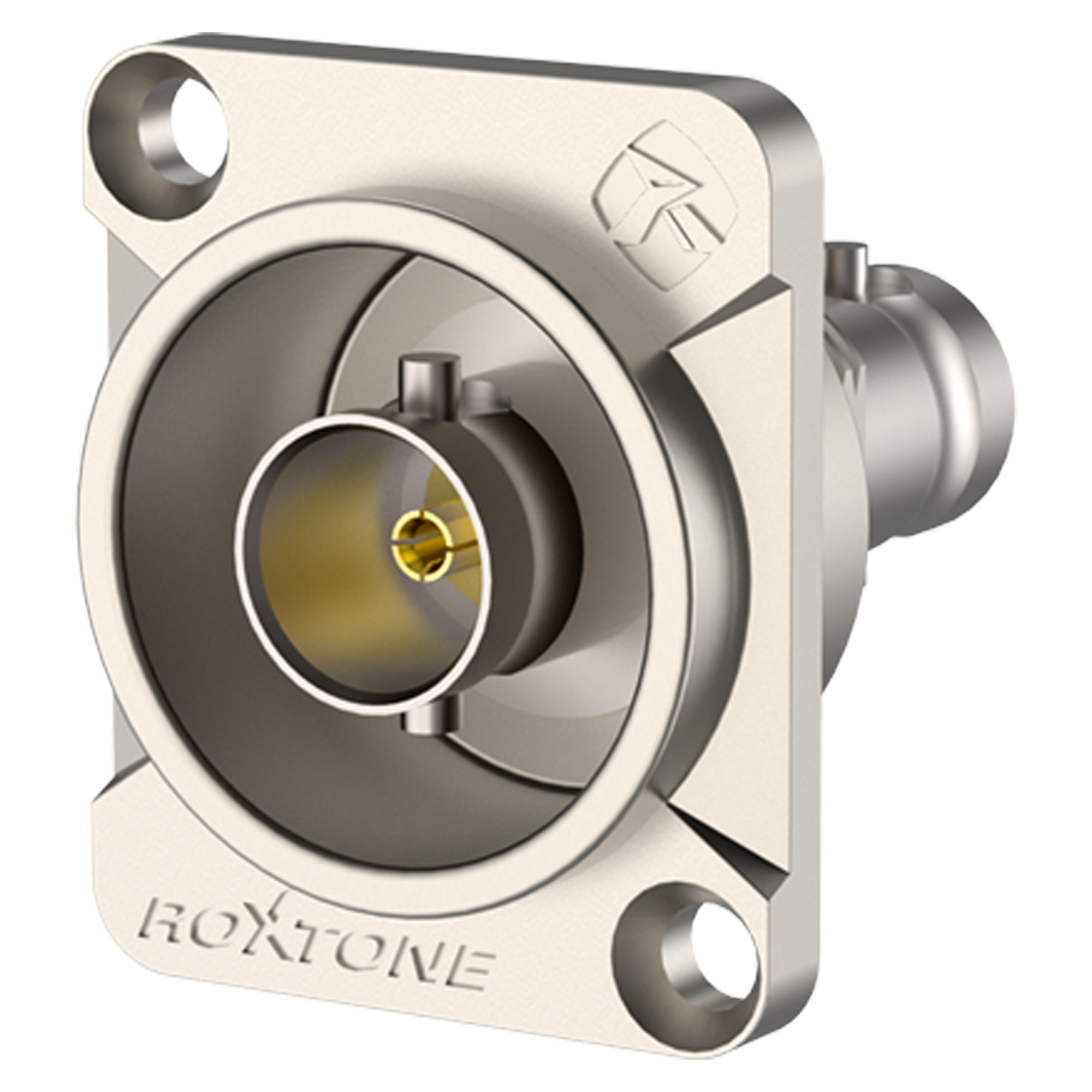 Roxtone BNC Female Chassis Mount Nickel Plated Shell