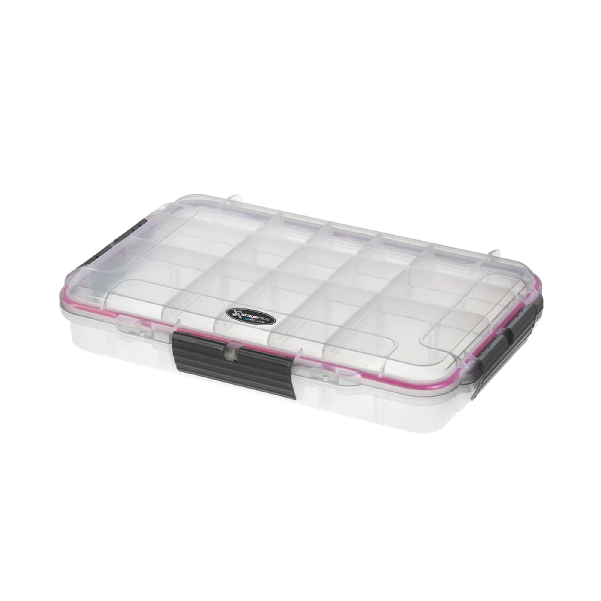 Stage Plus PRO 003C Transparent Case, 3- 15 Adjustable Compartments, ID: L316xW195xH53mm