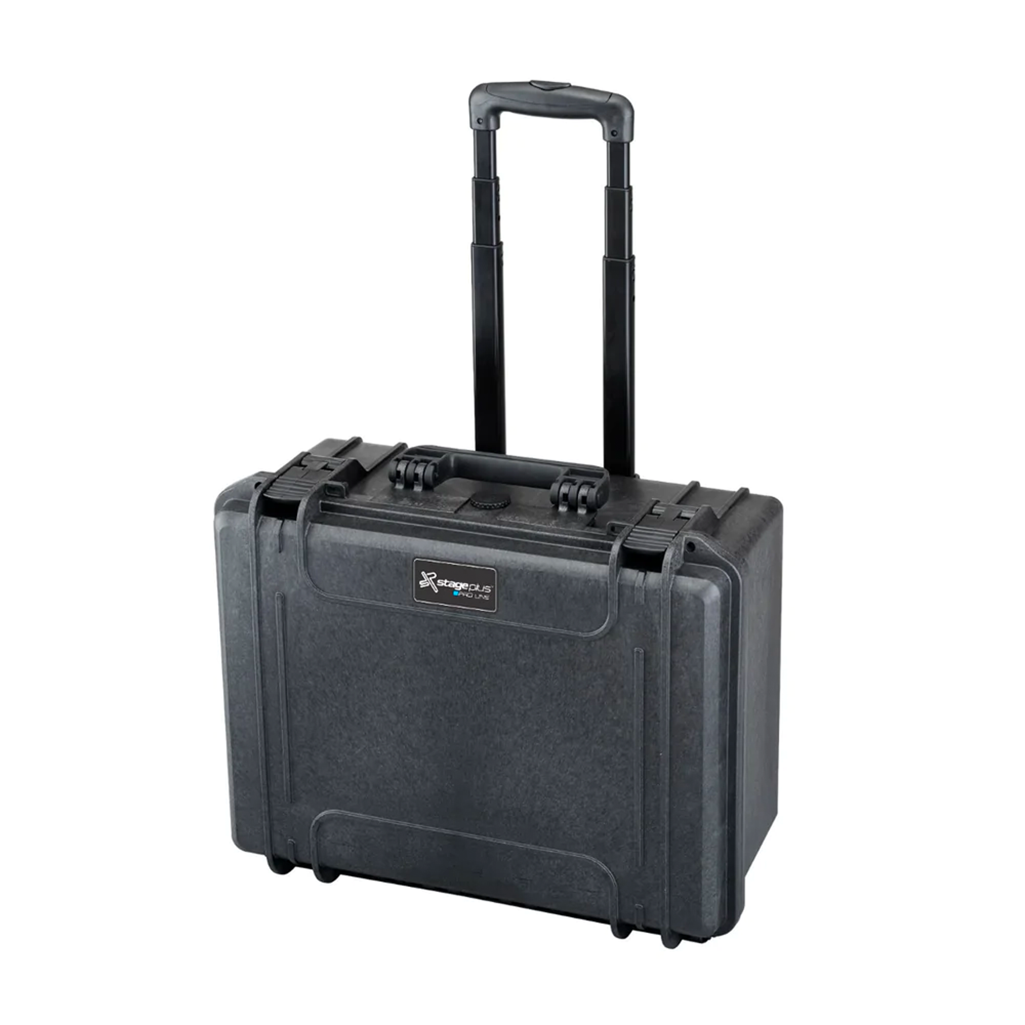 Stage Plus PRO 465H220ZPUTR Black Trolley Case, Plastic Tool Inlay w/ Steel Box Insert, ID: L465xW335xH220mm