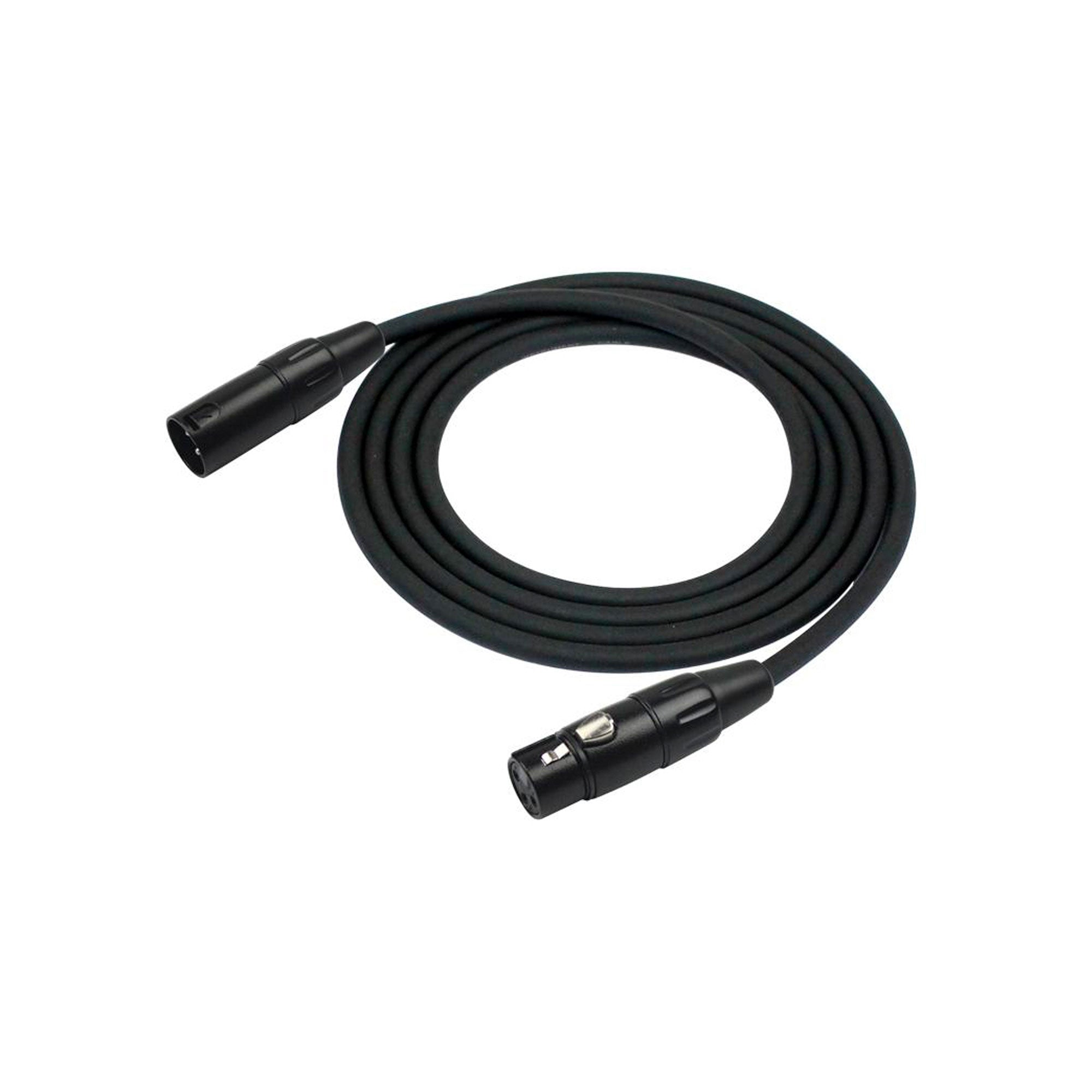 Kirlin Microphone Cable 30CM 20AWG XLR M-F Black