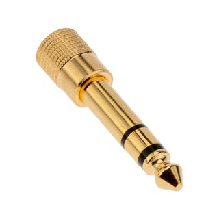 Pearstone AMP-4 Gold-Plated Stereo 3.5mm to 1/4" Headphone Adapter