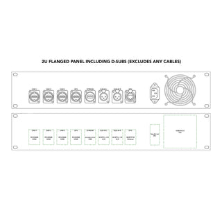 Black Magic Design Atem Mini 2U Plate with D-Sub (Excludes all cables)