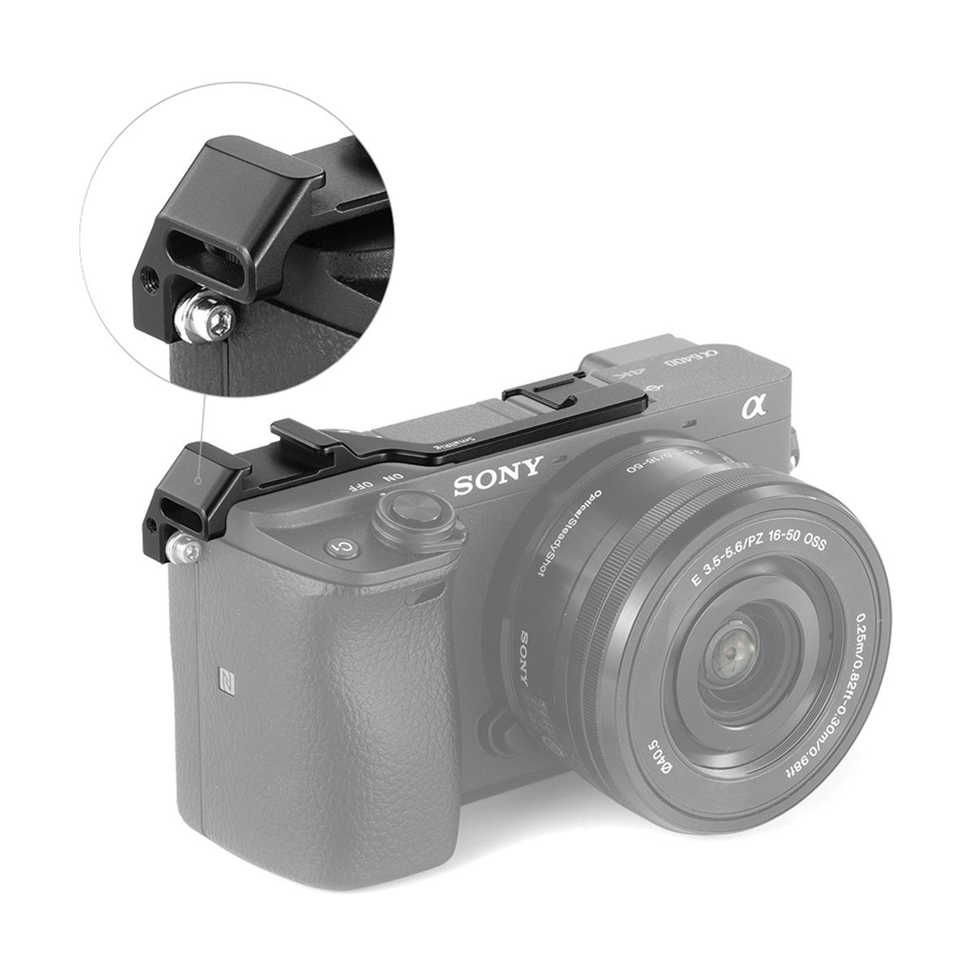 SmallRig Shoe Mount Relocation Plate for Sony a6400/a6300/a6100 Cameras