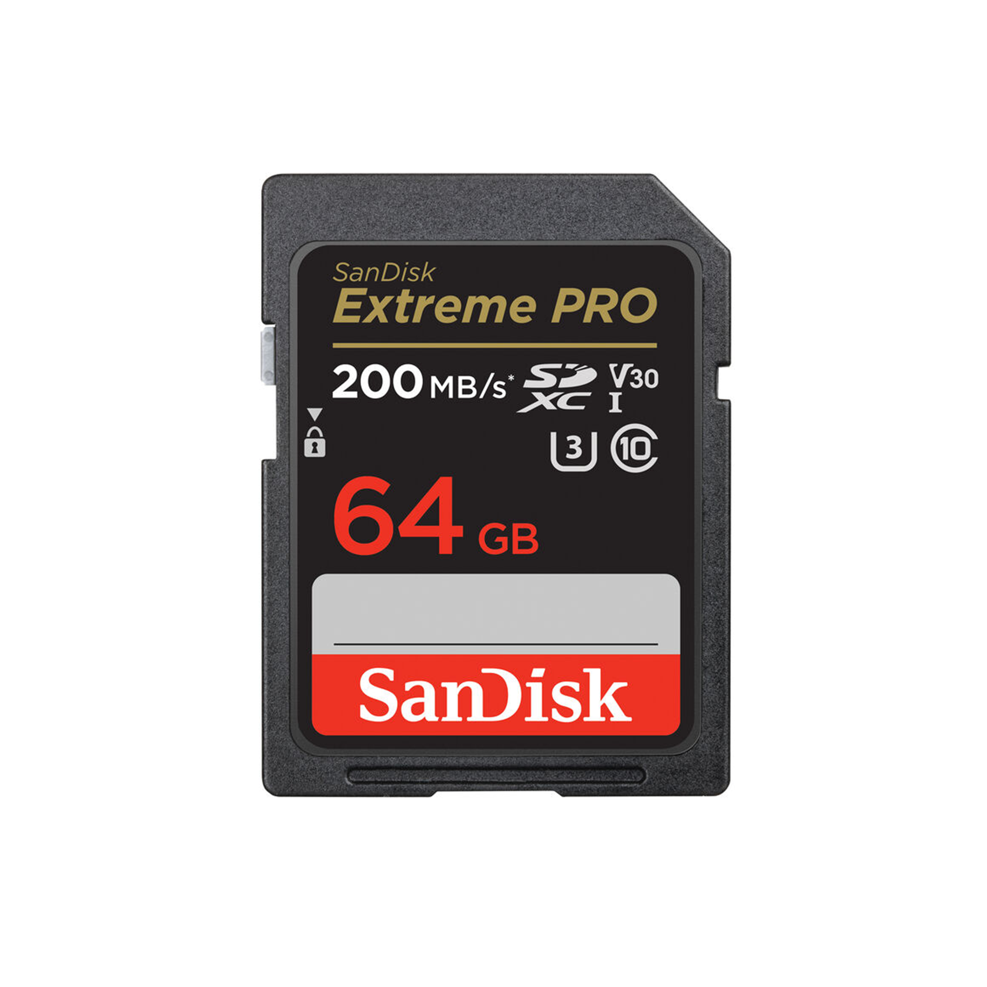 SanDisk Extreme Pro SD UHS I 64GB Card for 4K Video 200MB/s Read & 90MB/s Write