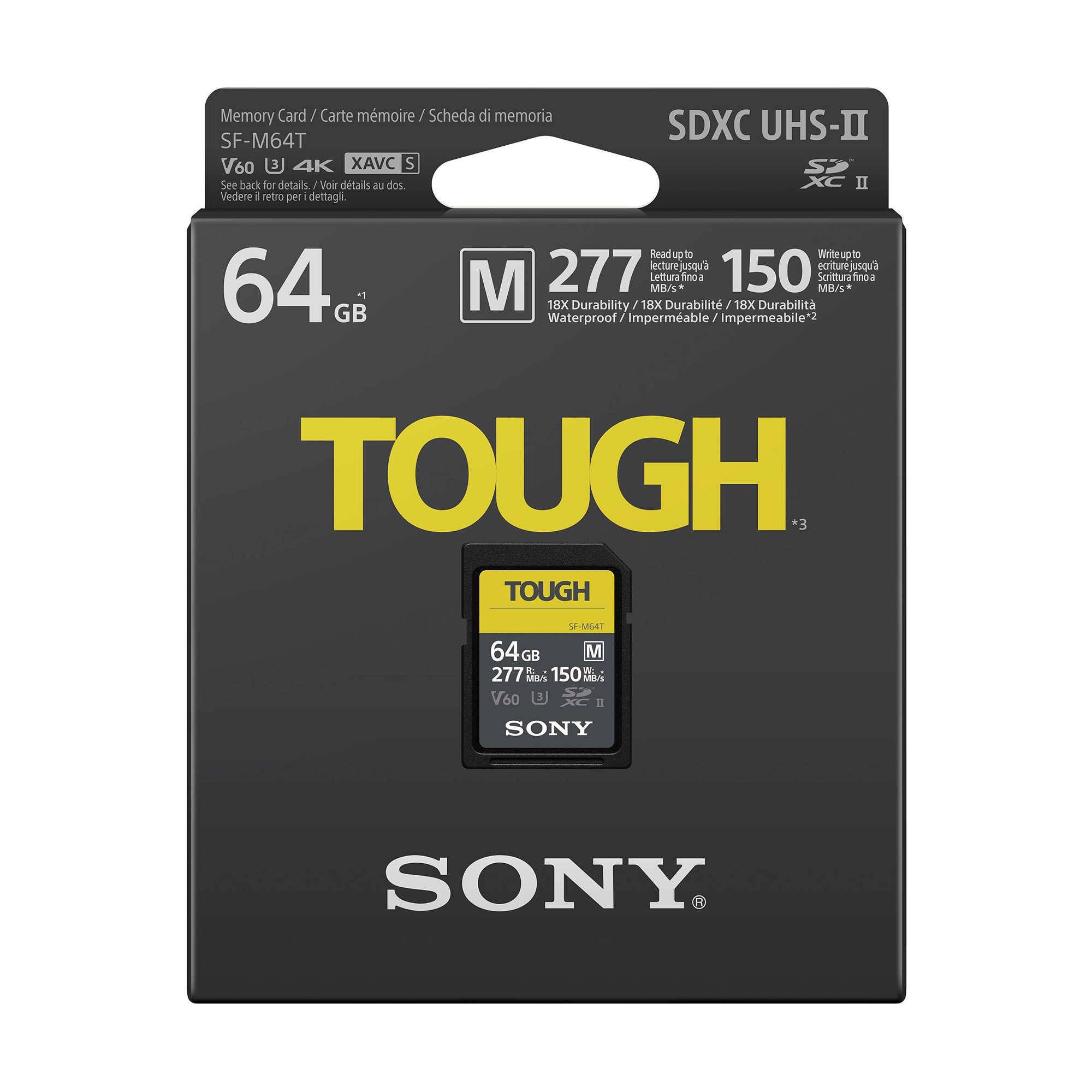 Sony 64GB SF-M Tough Series UHS-II SDXC Memory Card