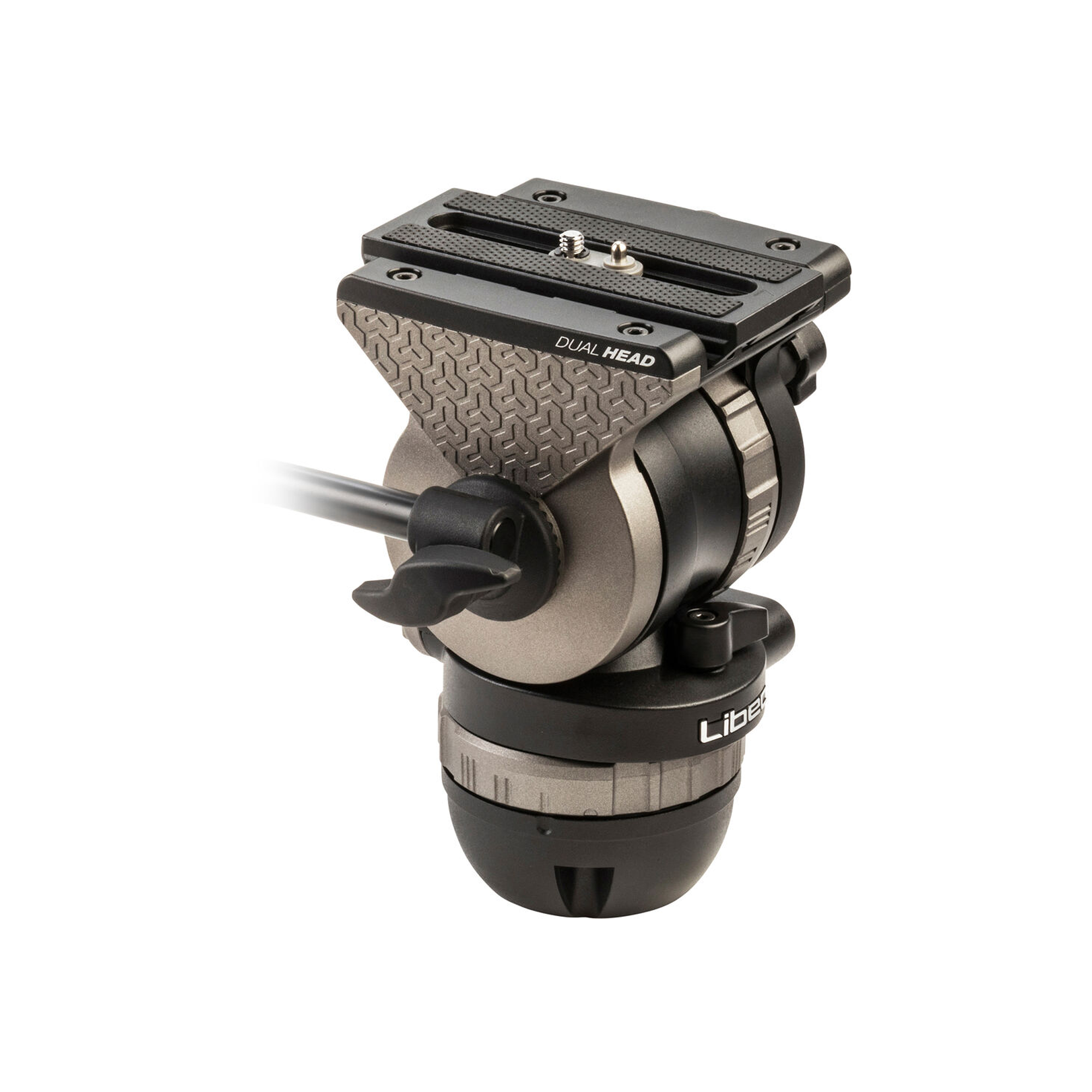 Libec 75mm ball and flat base video head with a pan handle, payload 10kg