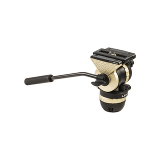 Libec 75mm ball and flat base video head with a pan handle, payload 4kg