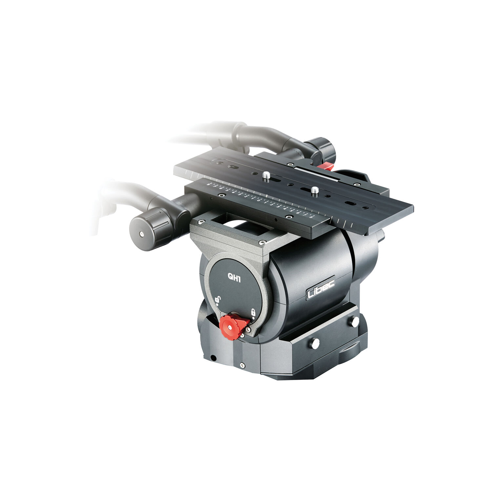 Libec Flat base video head with 150mm bowl adapter and 2 PH-15B, payload 40kg