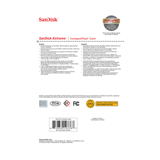 SanDisk 64GB Extreme CF Memory Card