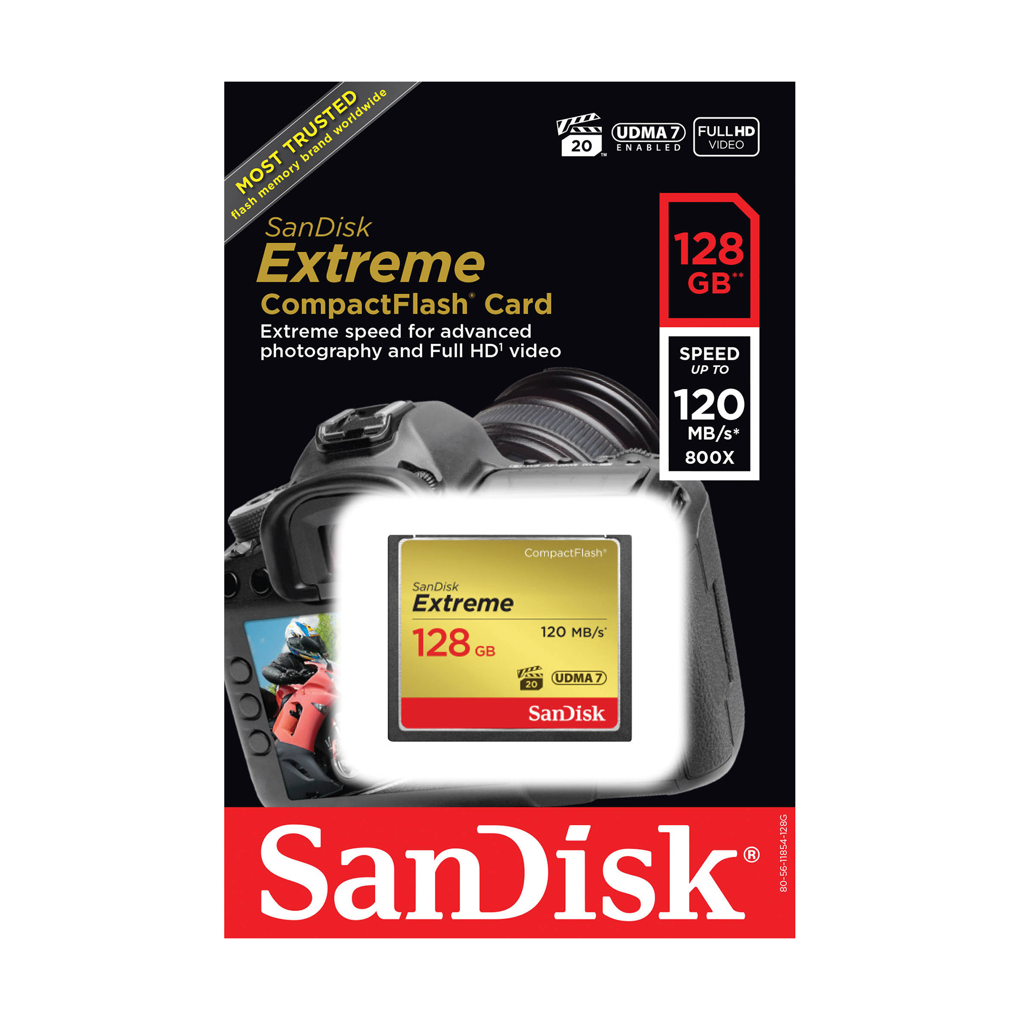 SanDisk 128GB Extreme CF Memory Card