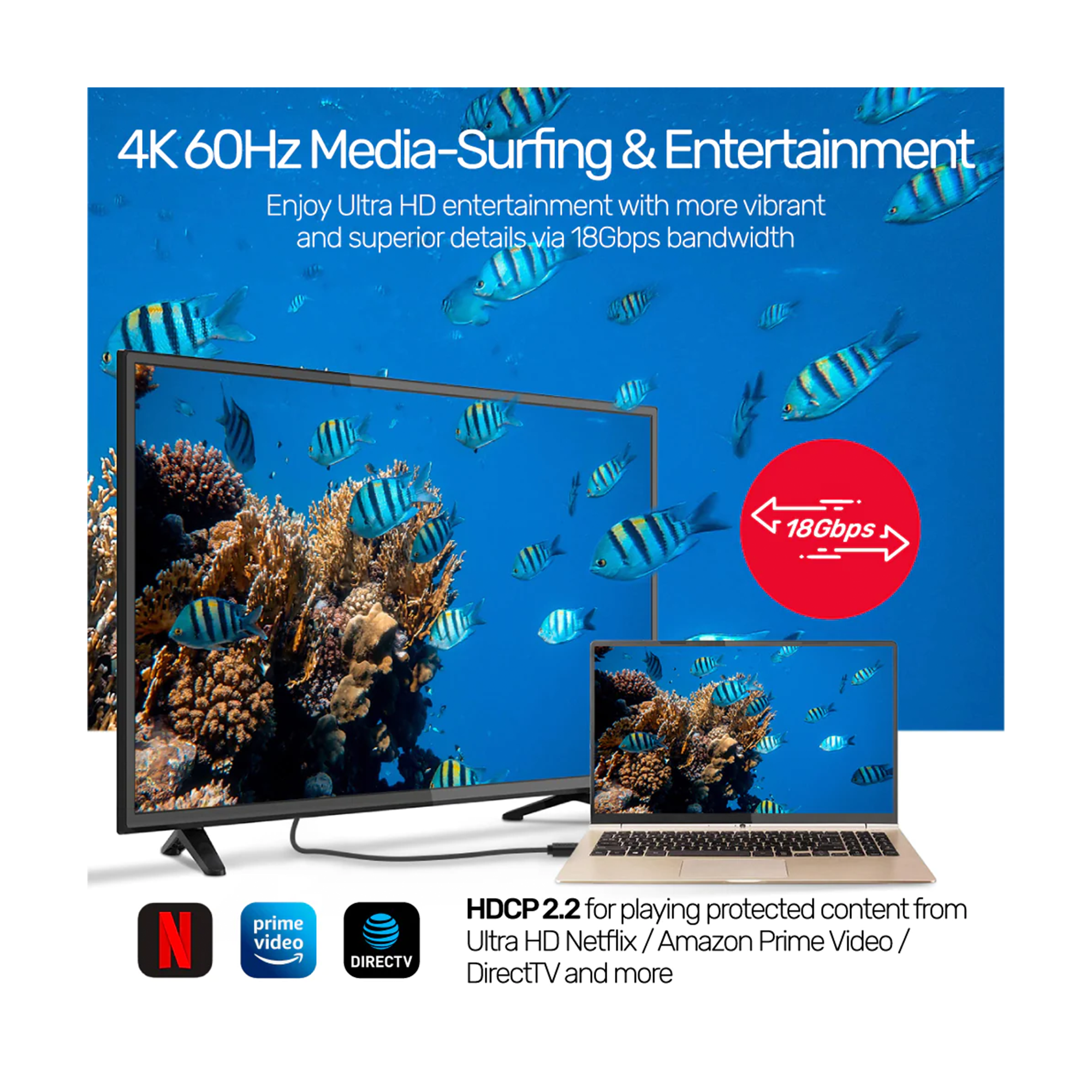 Unitek 4K 60Hz High Speed Micro HDMI to HDMI Cable