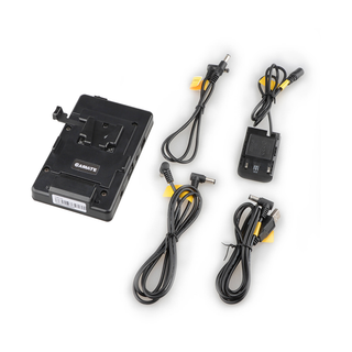 Camvate V-Lock Mounting Plate Power Supply Splitter with Super Clamp Crab Pliers Clip