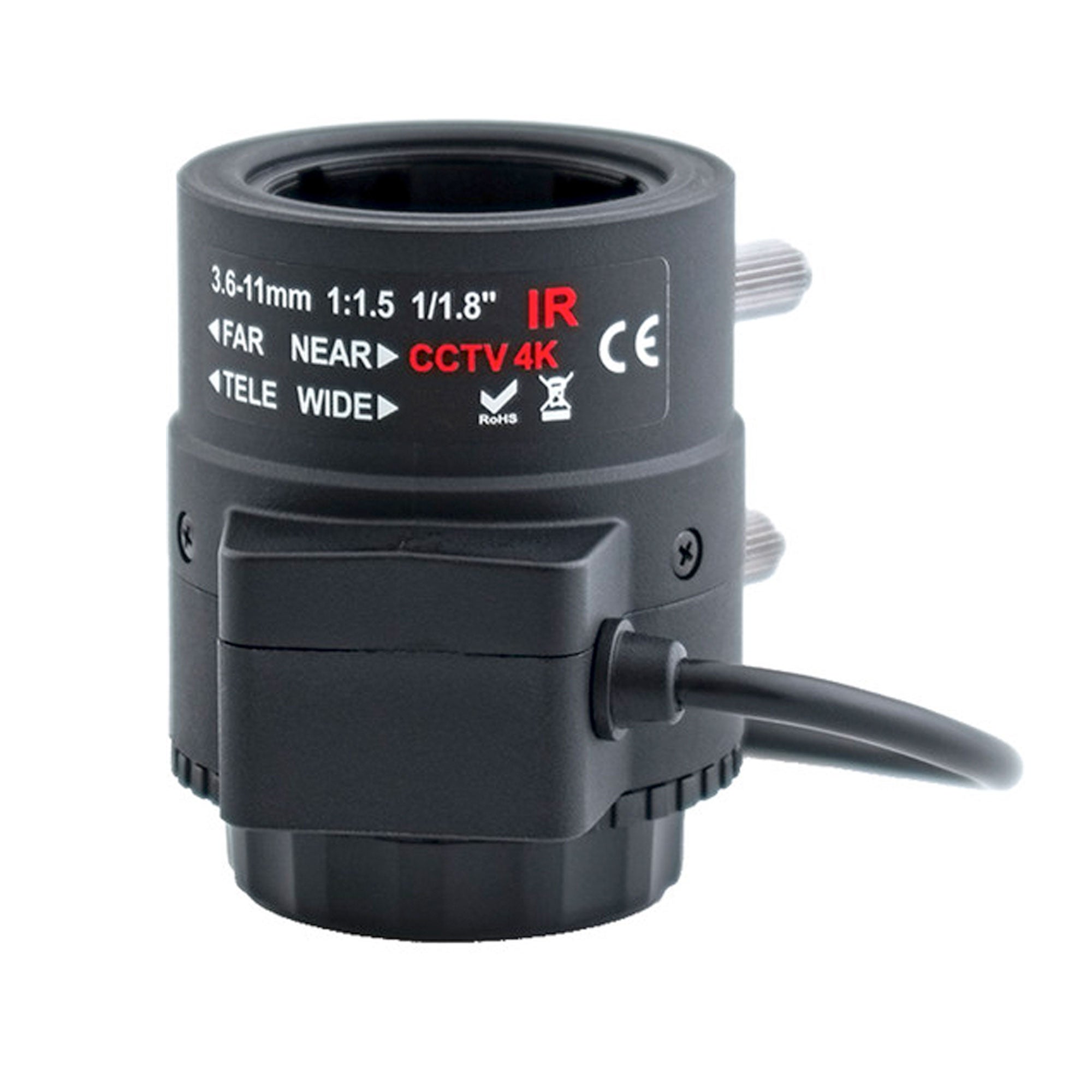 AIDA Imaging 3.6-11mm f/1.6 Varifocal 4K Lens (CS-Mount)