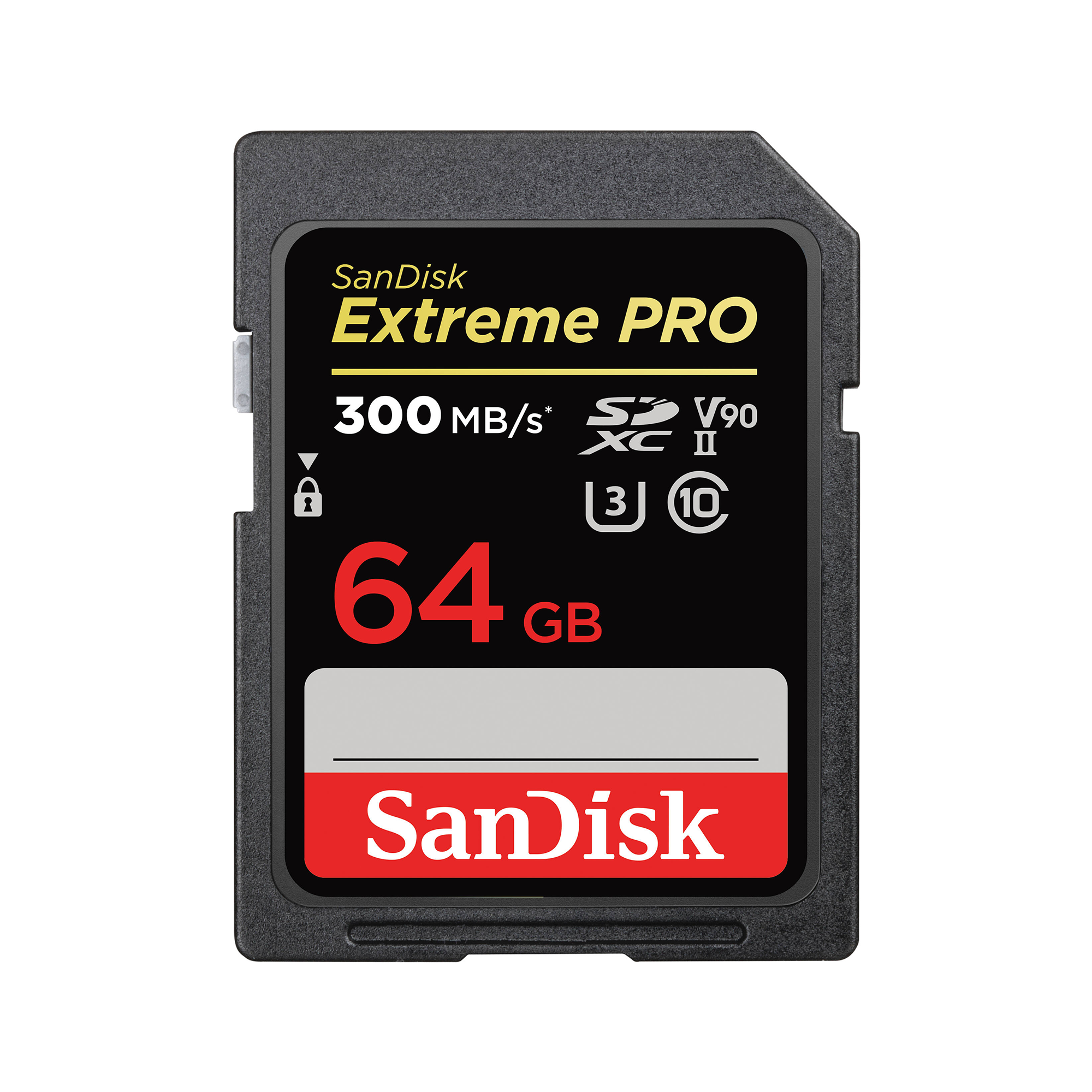SanDisk Extreme PRO 64GB SDXC Memory Card 300MB/S, UHS-II, Class 10, U3, V90