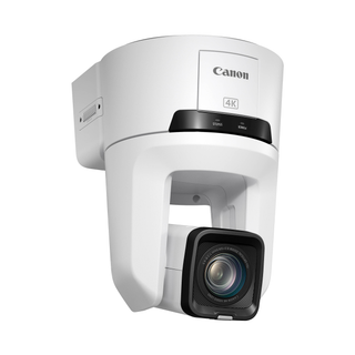 Canon CR-N500 Professional 4K NDI PTZ Camera with 15x Zoom and Auto-Tracking (Titanium White)