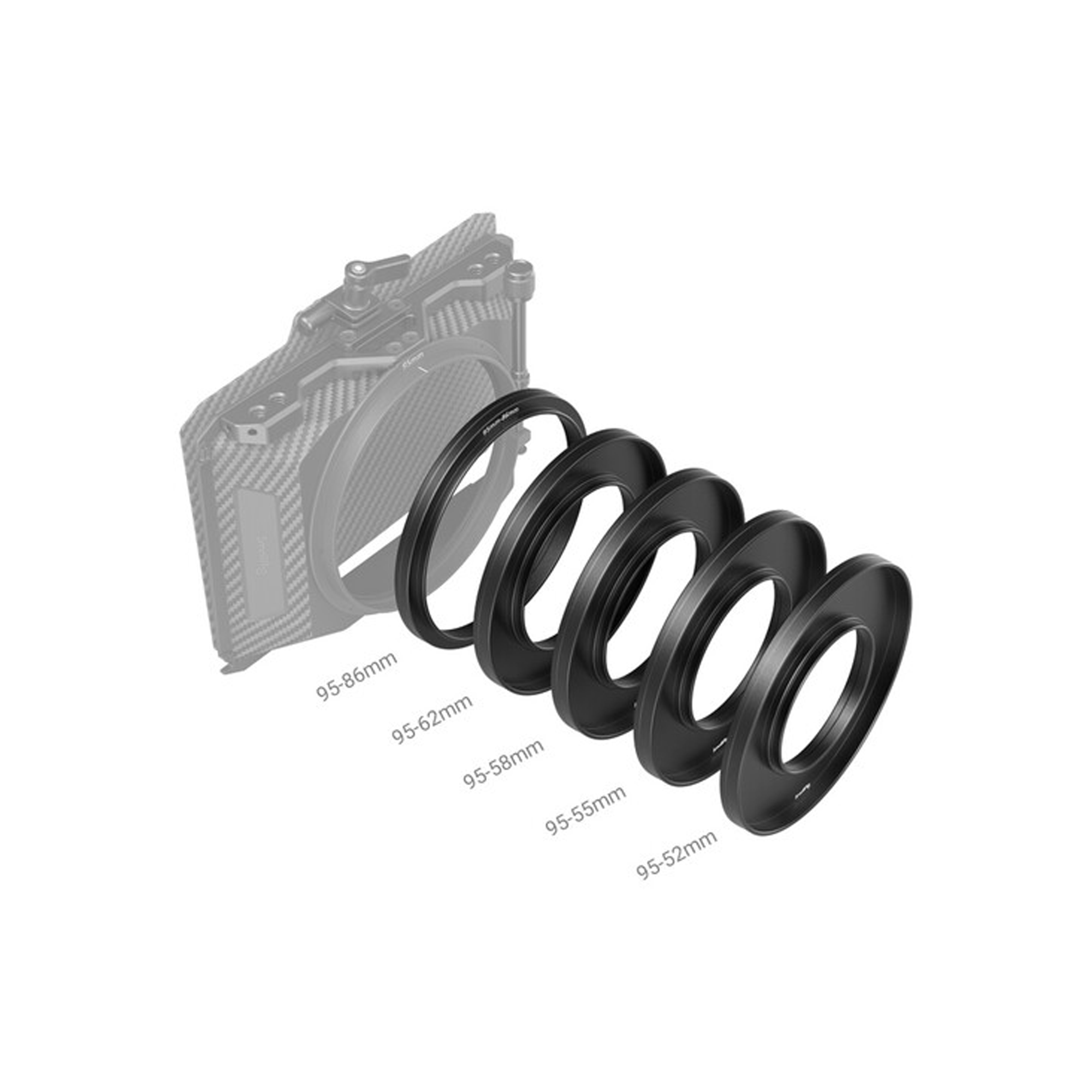 SmallRig Lens Adapter Rings Kit (_52 / 55 / 58 / 62 / 86-95mm) 3383