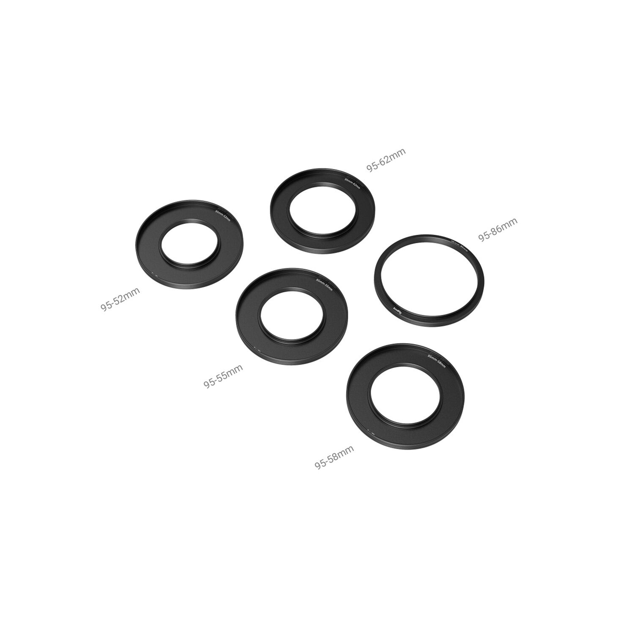 SmallRig Lens Adapter Rings Kit (_52 / 55 / 58 / 62 / 86-95mm) 3383