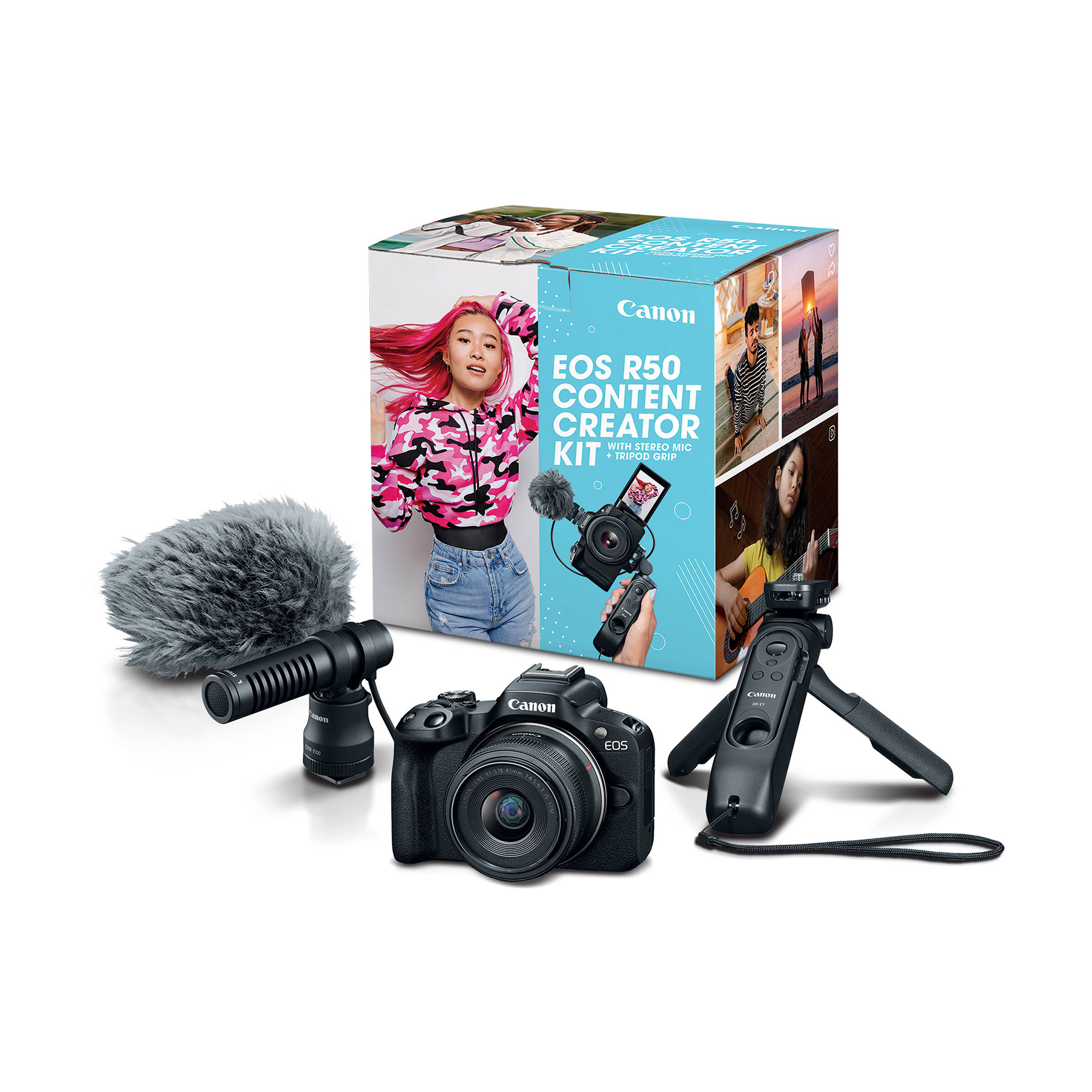 Canon EOS R50 Content Creator Kit.